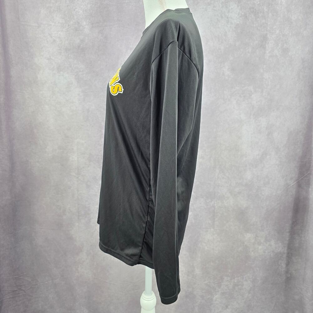 A4 Black Long Sleeve‎ Lady Indians Sportswear Activewear Tshirt Small - Picture 4 of 7